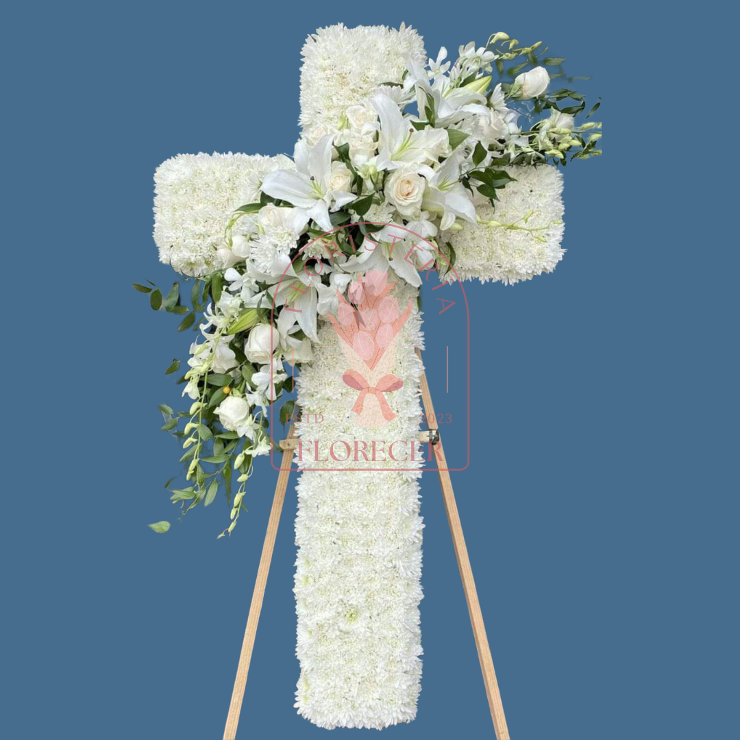 Corona fúnebre grande